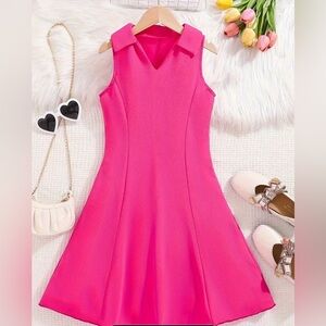 New Girls Size 9Y V-Neck Sleeveless Tennis Dress Fashionable & Comfortable Slim